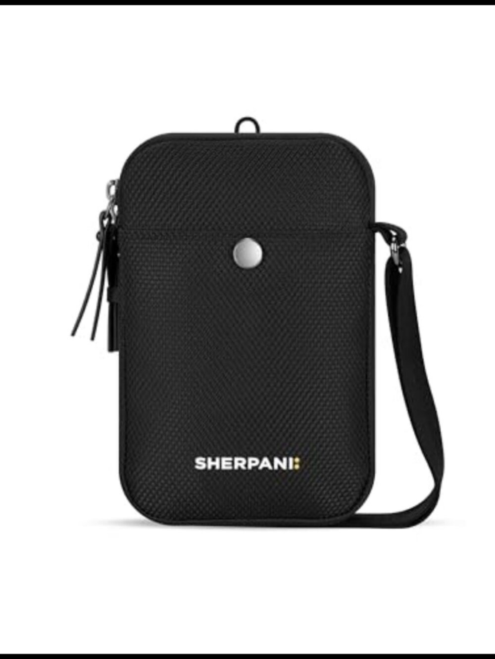 Anti-Theft RFID Phone Crossbody Recycled Nylon Vegan Leather Adjustable